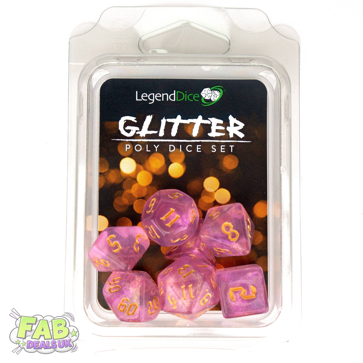 Clamshell Dice Pack - Glitter