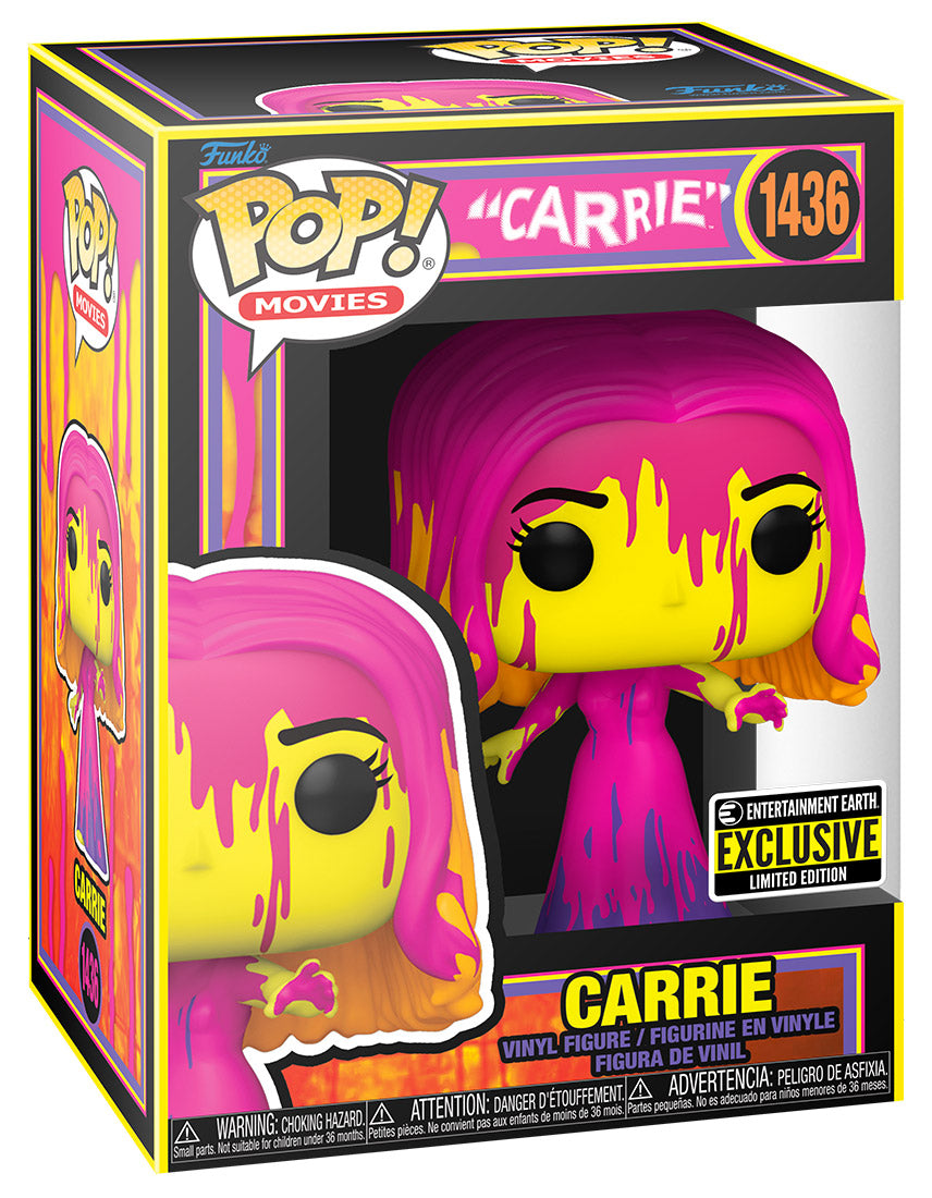 #1436 Carrie Blacklight ENTERTAINMENT EARTH Horror Movies Funko Pop