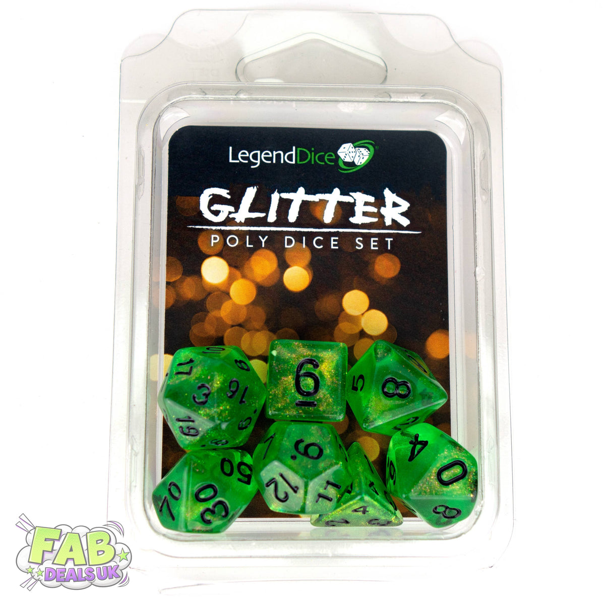 Clamshell Dice Pack - Glitter