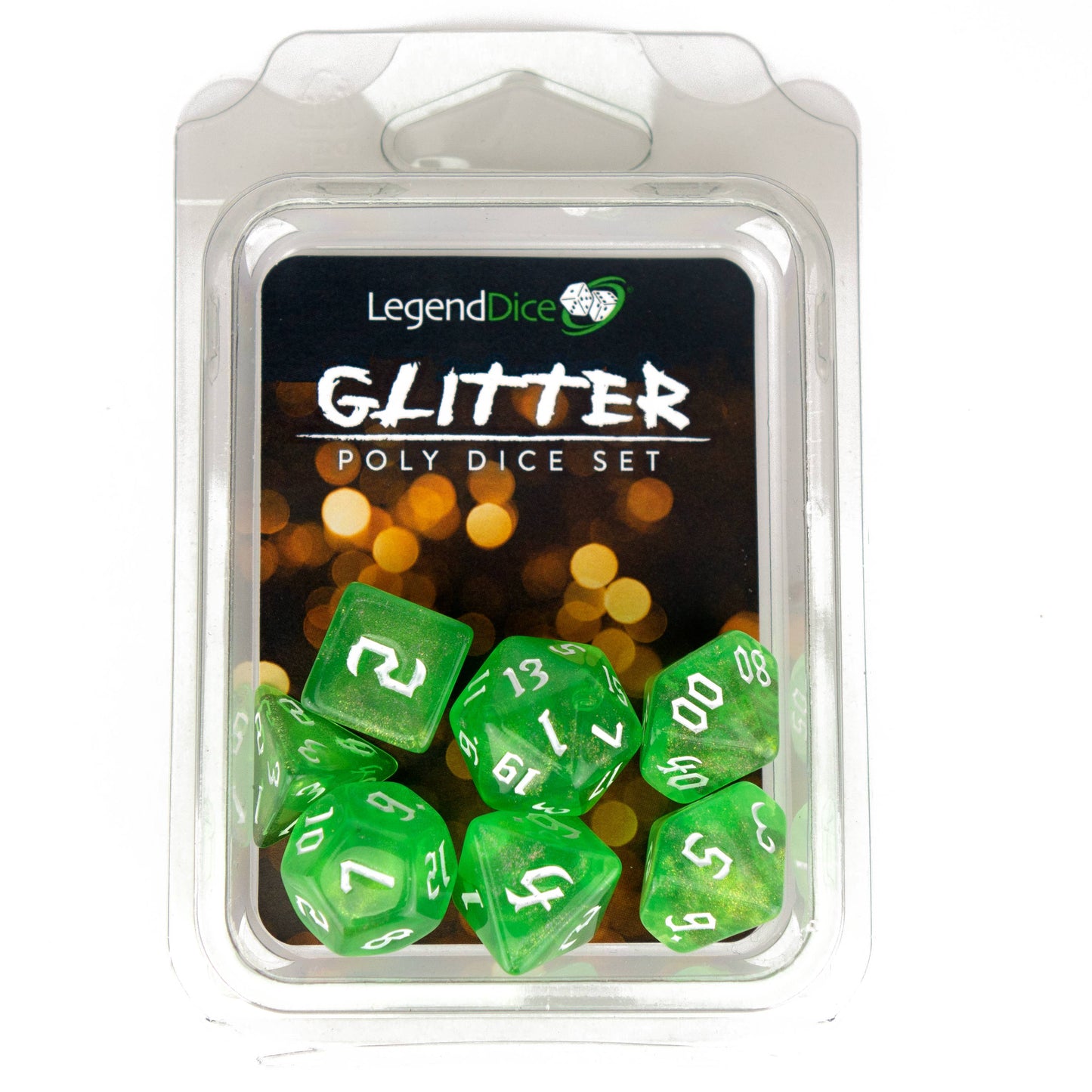 Clamshell Dice Pack - Glitter