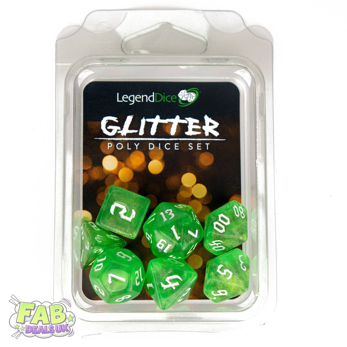 Clamshell Dice Pack - Glitter