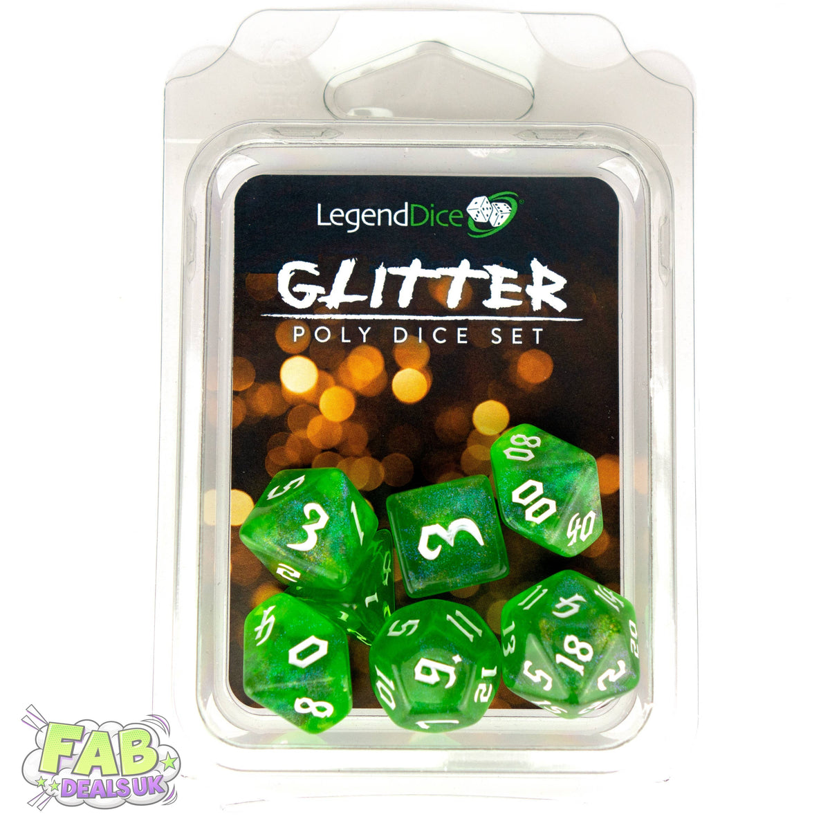 Clamshell Dice Pack - Glitter