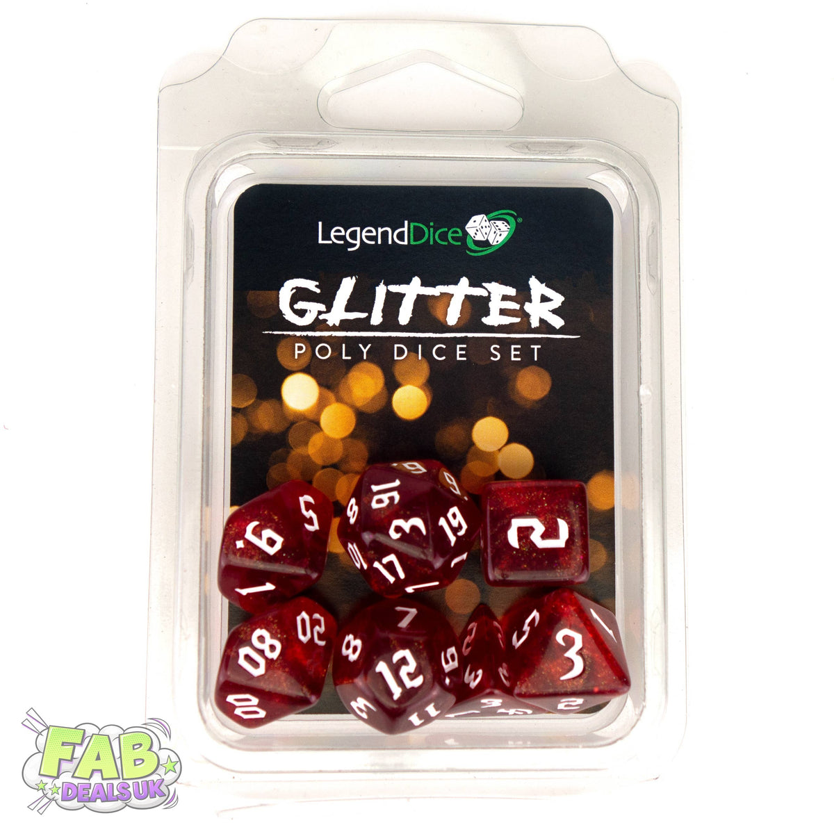 Clamshell Dice Pack - Glitter