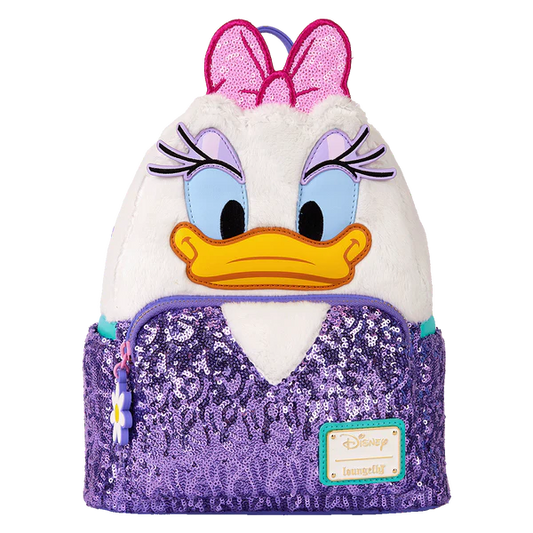 Disney Daisy Duck Plush Loungefly Mini Backpack