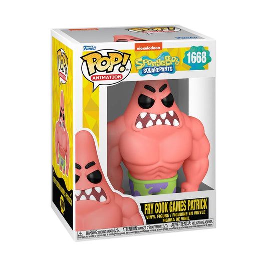 #1668 Fry Cook Games Patrick Spongebob Squarepants Animation Funko Pop