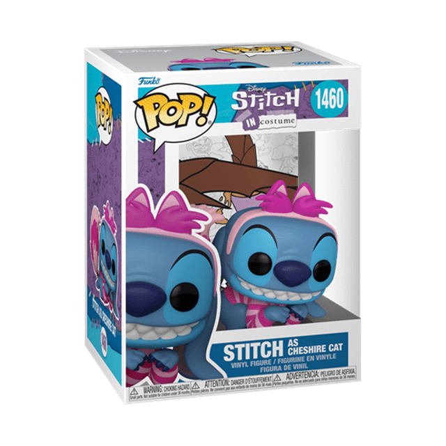 #1460 Stitch as Cheshire Cat in Costume Lilo and Stitch Alice in Wonderland Disney Funko Pop