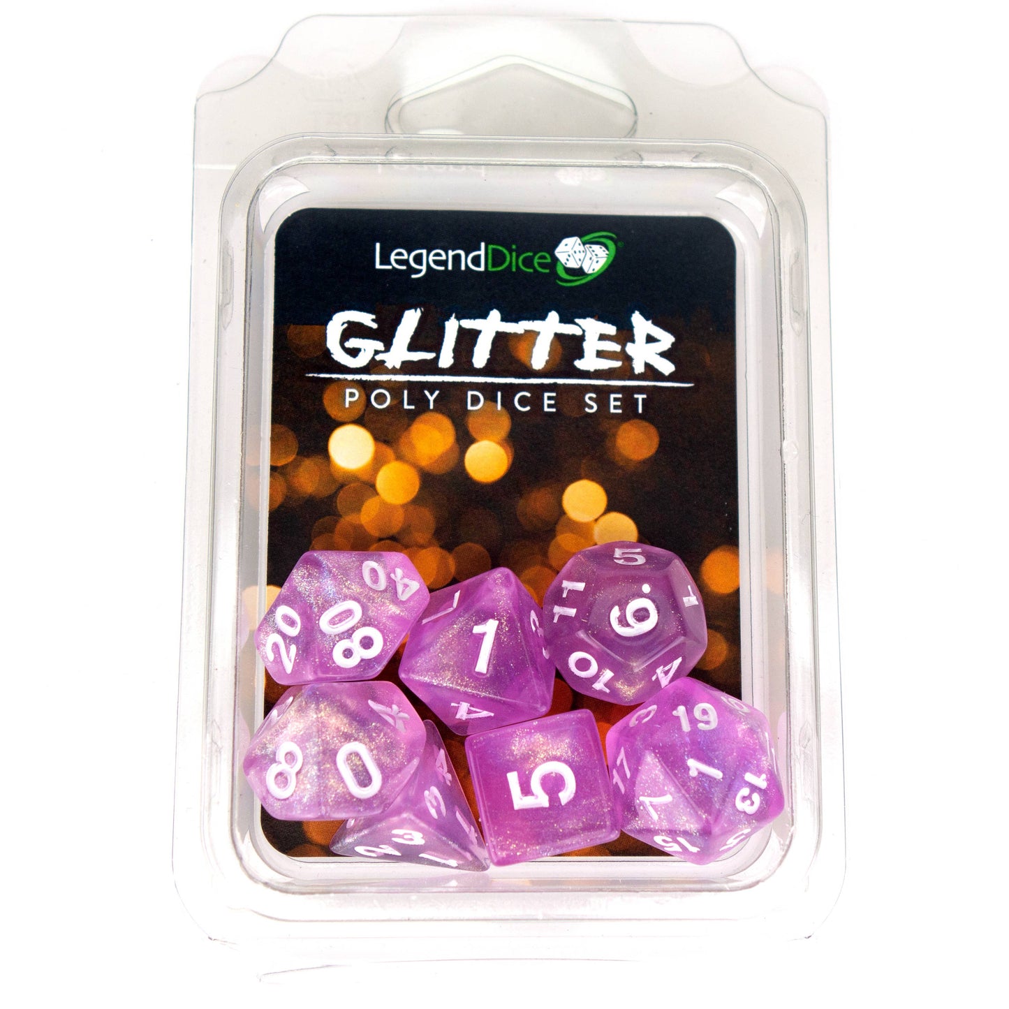 Clamshell Dice Pack - Glitter
