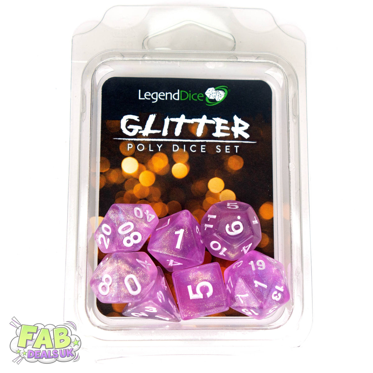 Clamshell Dice Pack - Glitter