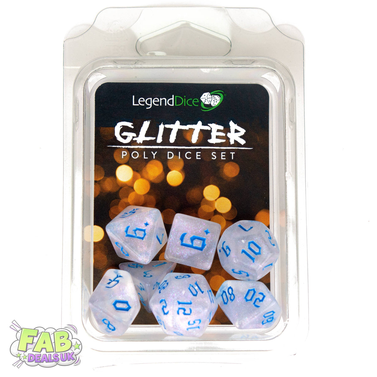 Clamshell Dice Pack - Glitter