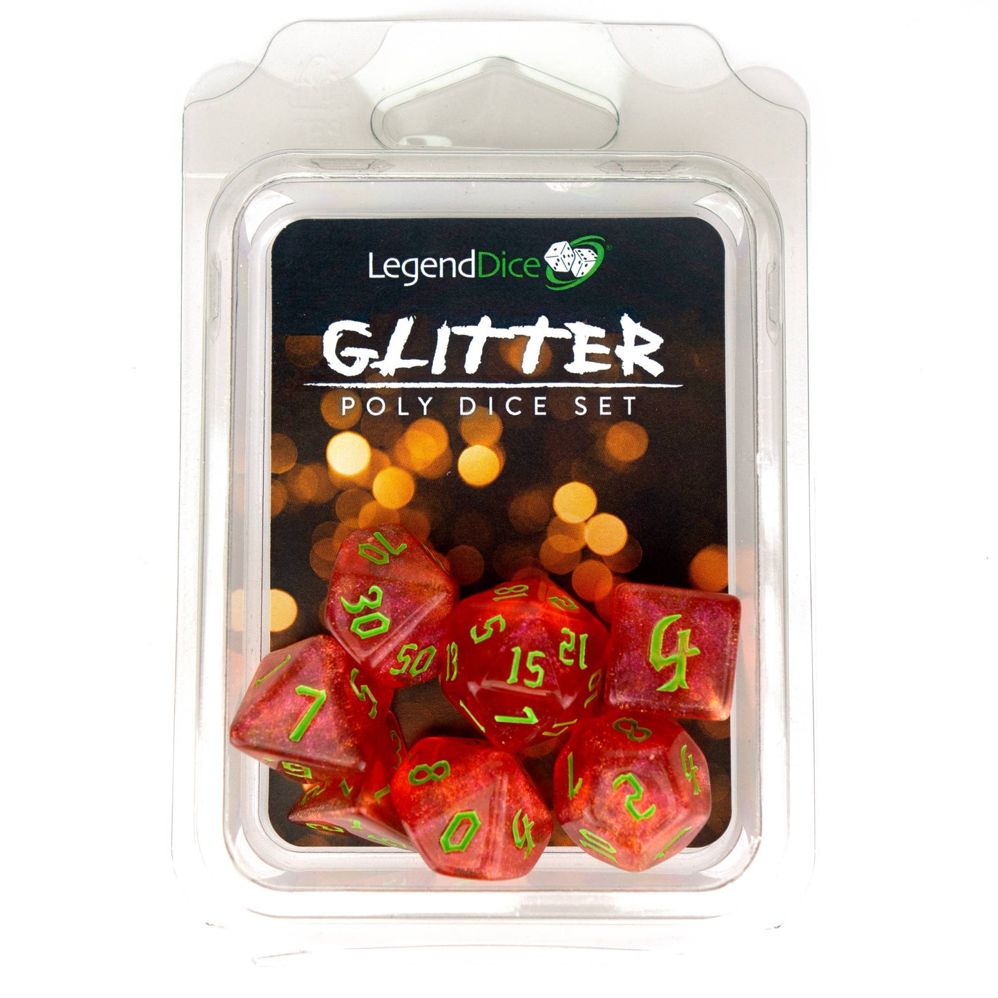 Clamshell Dice Pack - Glitter