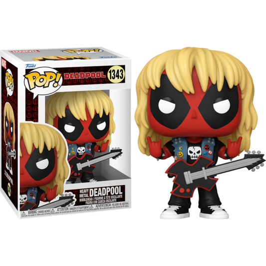#1343 Heavy Metal Deadpool Marvel Funko Pop