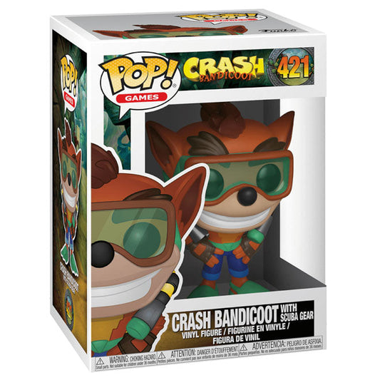#421 Crash Bandicoot Scuba Gear Games Funko Pop