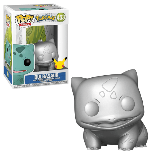 #453 Bulbasaur Silver METALLIC Pokemon Games Funko Pop