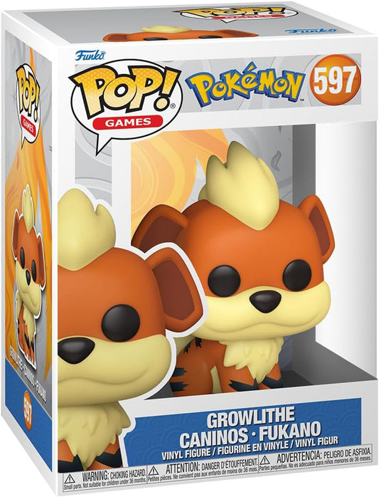 #597 Growlithe Pokemon Games Funko Pop