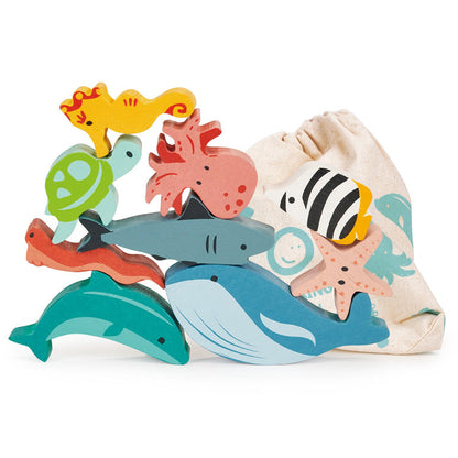 Happy Stacking Ocean Wooden Animals Mentari