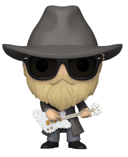 #165 Dusty Hill FLOCKED ZZ Top Rocks Funko Pop