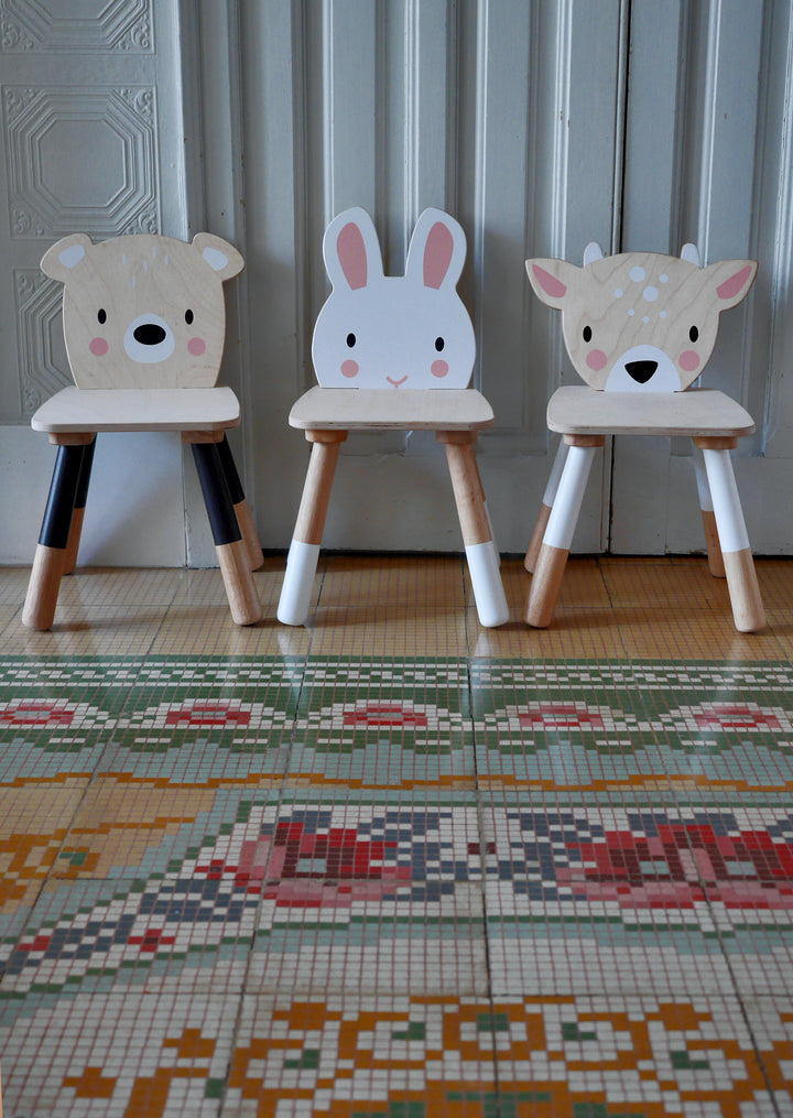 Forest Rabbit Chair Tender Leaf Toys Wooden Furniture