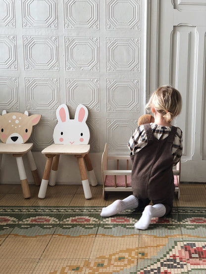 Forest Rabbit Chair Tender Leaf Toys Wooden Furniture