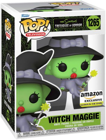 #1265 Witch Maggie GLOW The Simpsons Tree House Of Horror Funko Pop