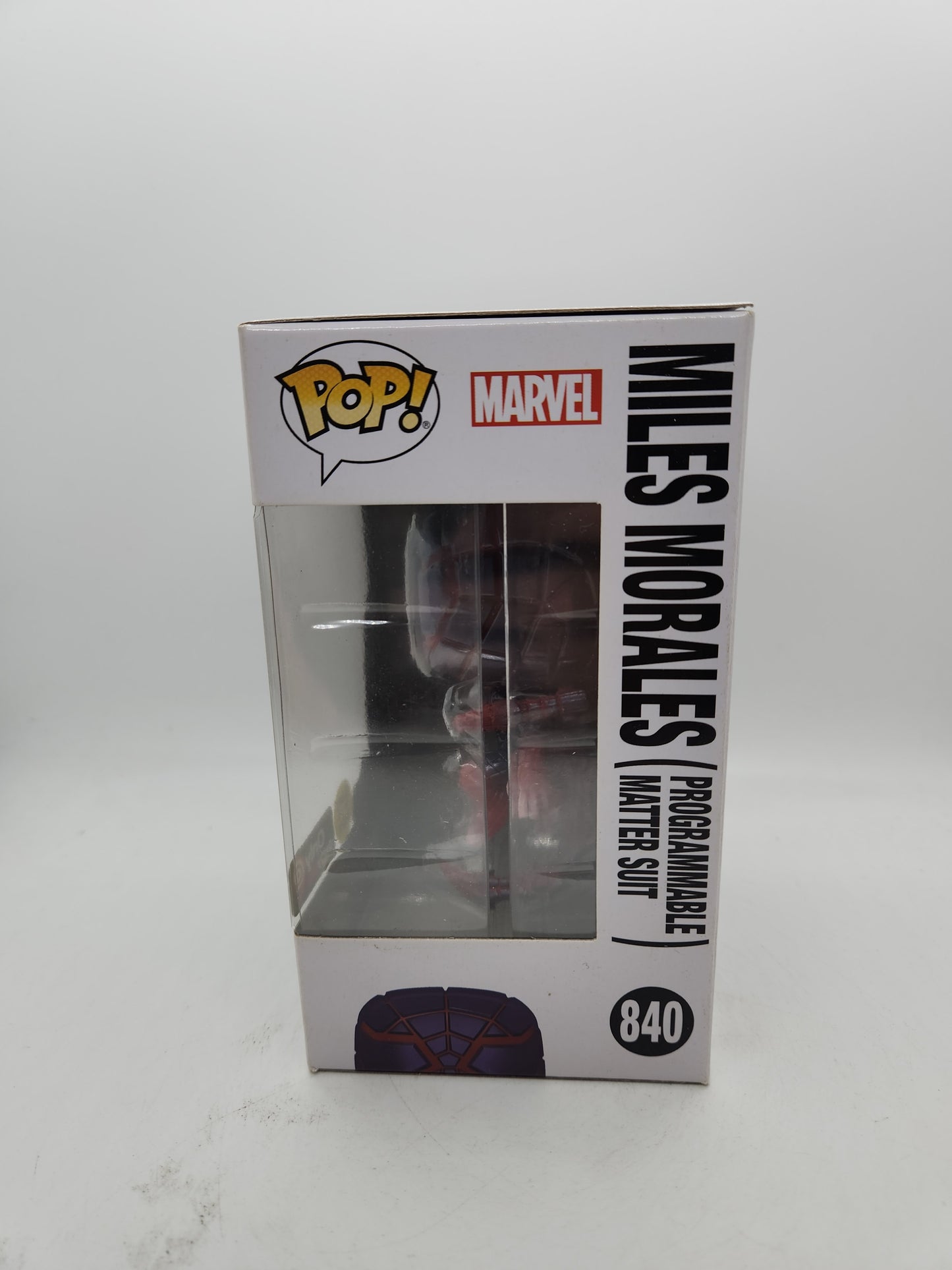 #840 Miles Morales (Programmable Matter Suit) GAMESTOP EXCLUSIVE GLOW Spider-Man Marvel Funko Pop