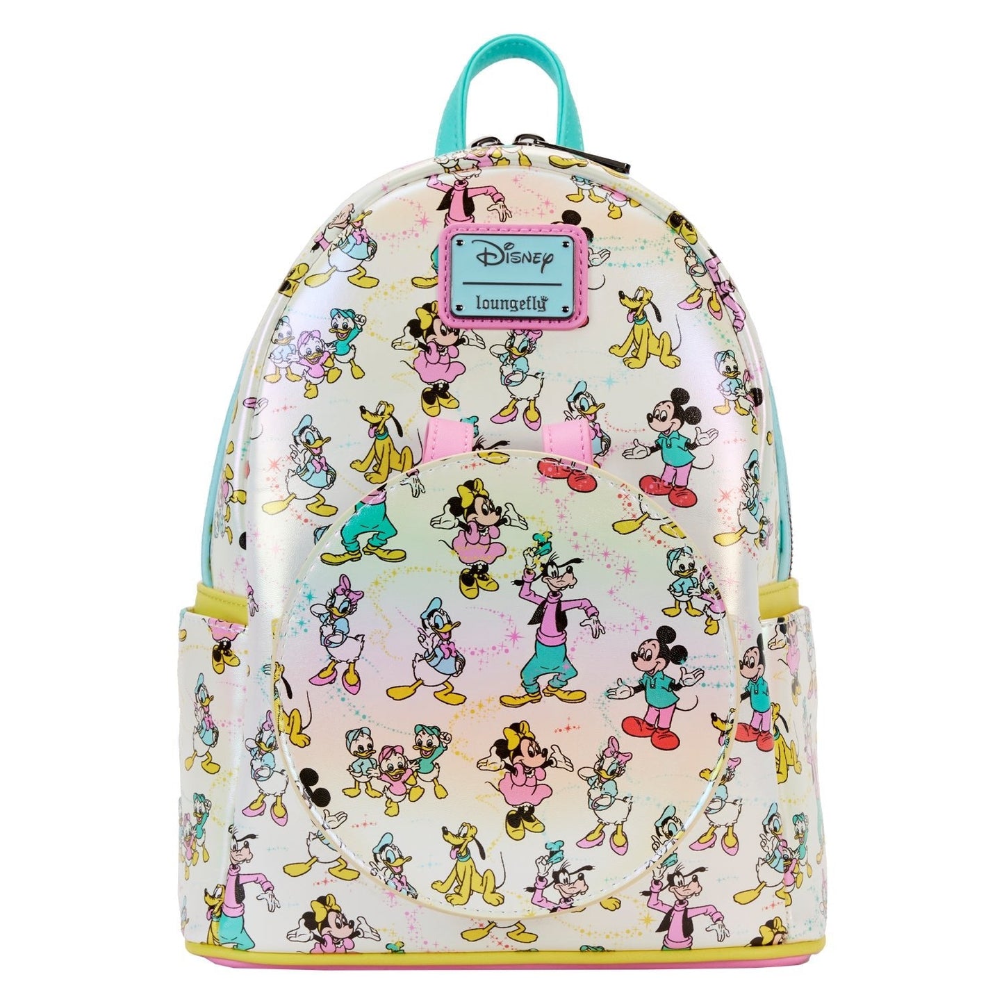 Disney 100 AOP Mickey and Friends Loungefly Mini Backpack with Matching Ears