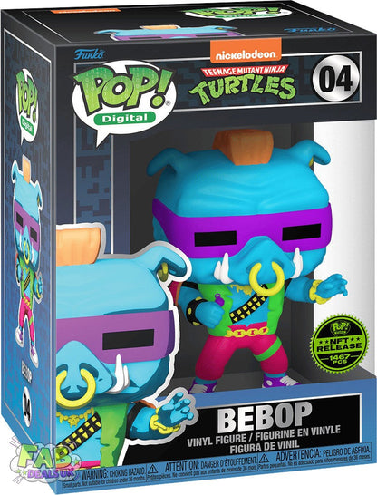#04 Bebop Blacklight NFT DIGITAL 1467 pcs TMNT Teenage Mutant Ninja Turtles Funko Pop in Stack