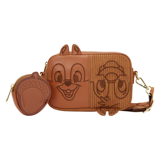 Chip n Dale Chipmunk Disney Loungefly Corduroy Sling Crossbody