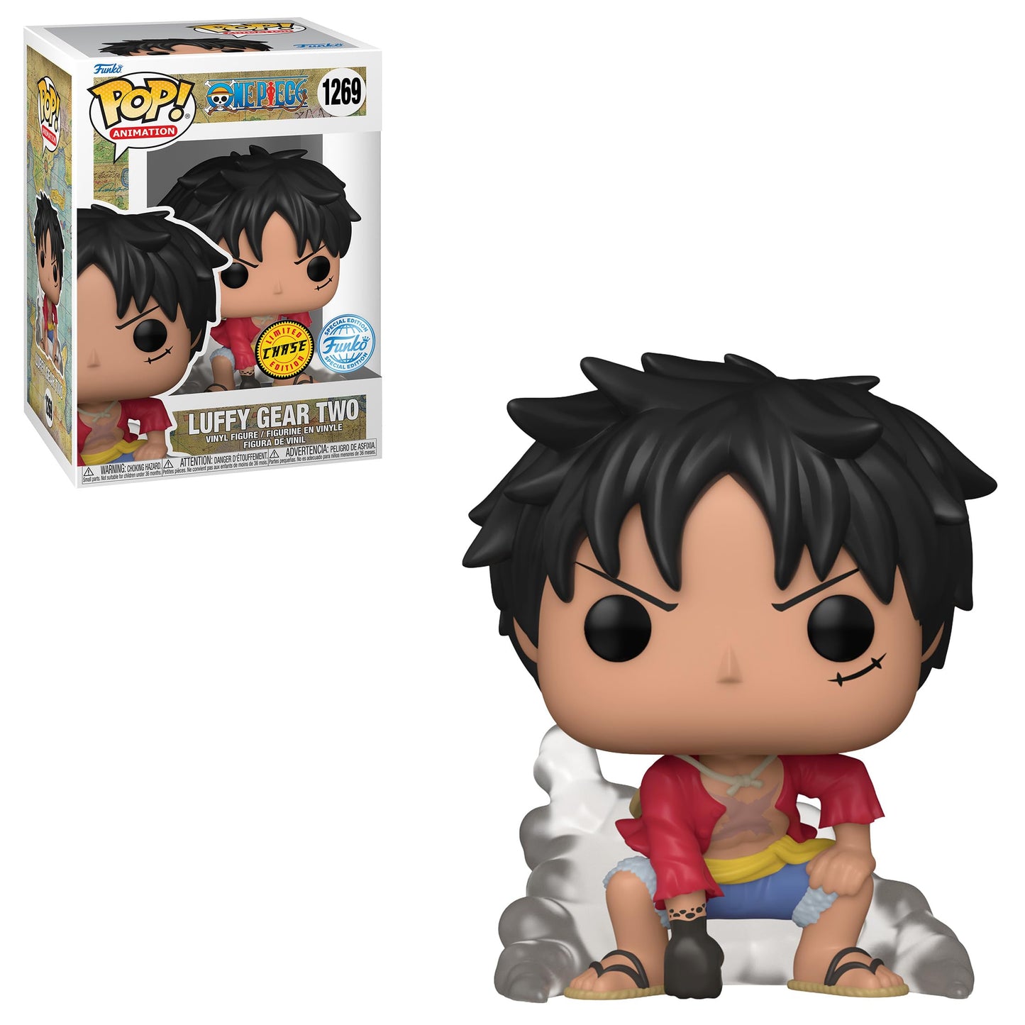 #1269 Luffy Gear Two SPECIAL EDITION CHASE One Piece Animation Funko Pop