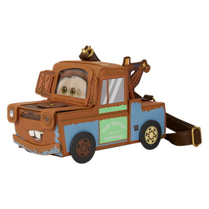 Tow Mater Cars 20th Anniversary Figural Disney Pixar Loungefly Crossbody Bag