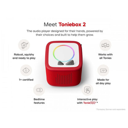 Toniebox 2 Sunset Red Starter Set Creative Tonie Rubie UK Tonies
