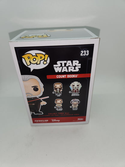 #233 Count Dooku SMUGGLER'S BOUNTY EXCLUSIVE Star Wars Funko Pop
