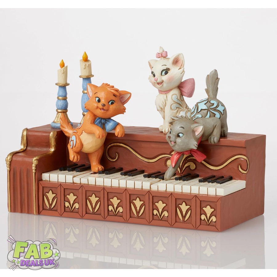 Paws at Play (Aristocats Kittens on Piano Figurine) - Disney Traditions Ornament by Jim Shore