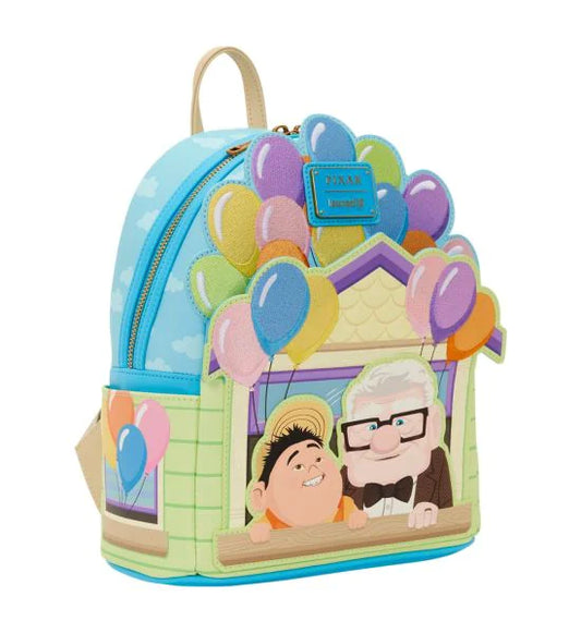 Pixar Up Carl & Russell Disney Loungefly Mini Backpack