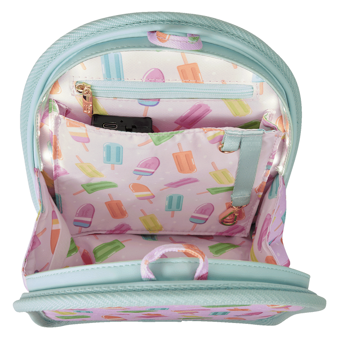 Loungefly Mini Backpack Insert Organiser Light Up Popsicles Pattern