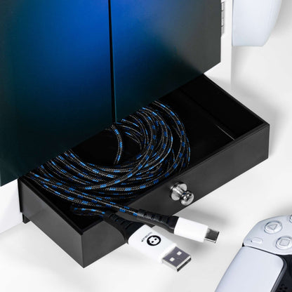 PlayStation Inspired Blue and White Gaming Locker