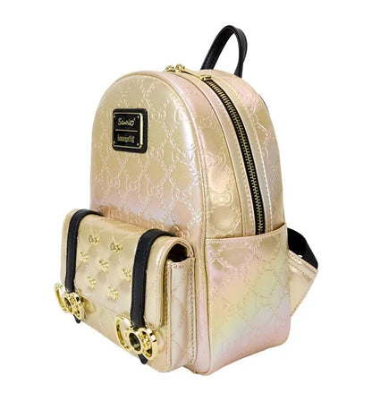 Hello Kitty Gold 50th Anniversary Sanrio Loungefly Mini Backpack