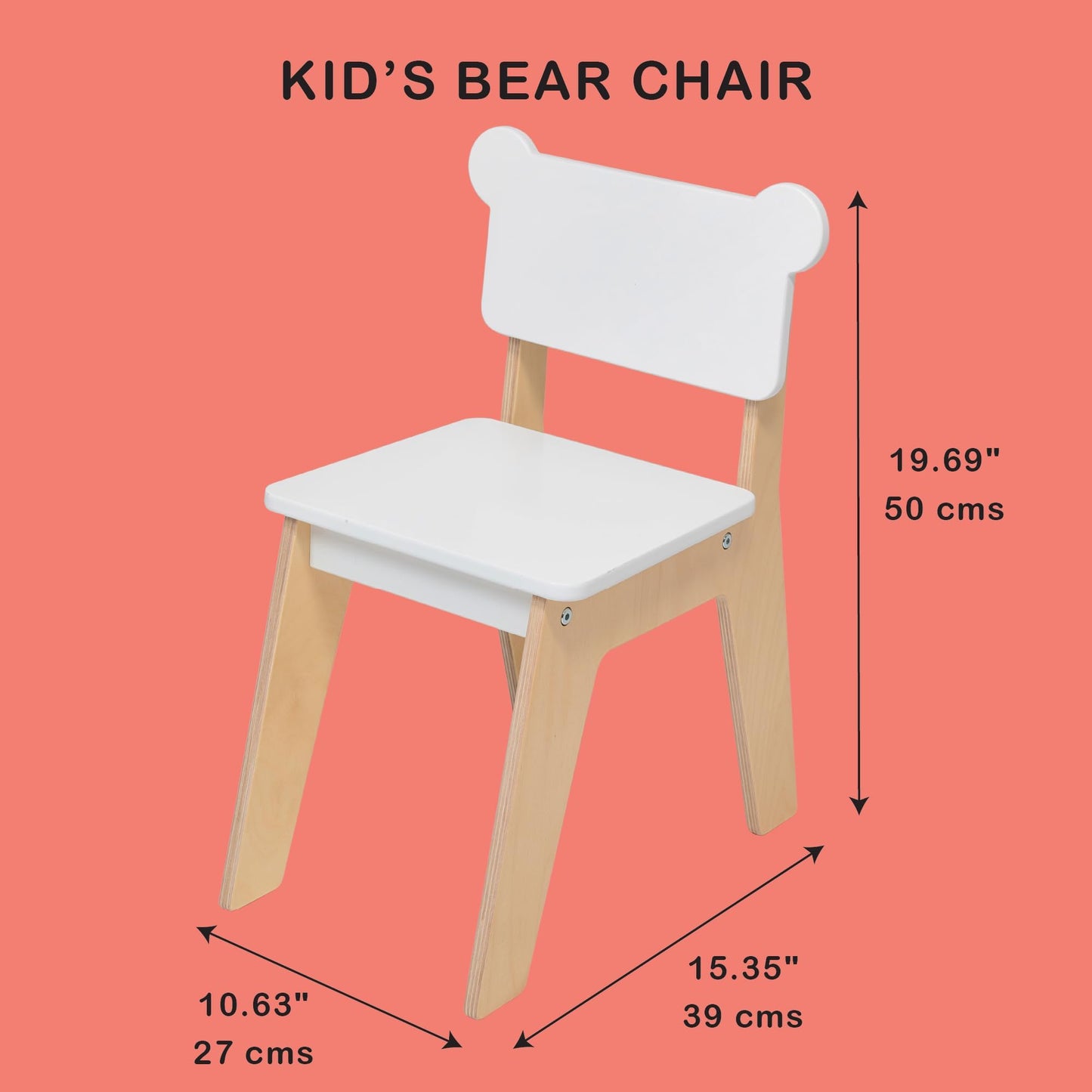 Kids' Bear Chair Mentari Wooden Furniture