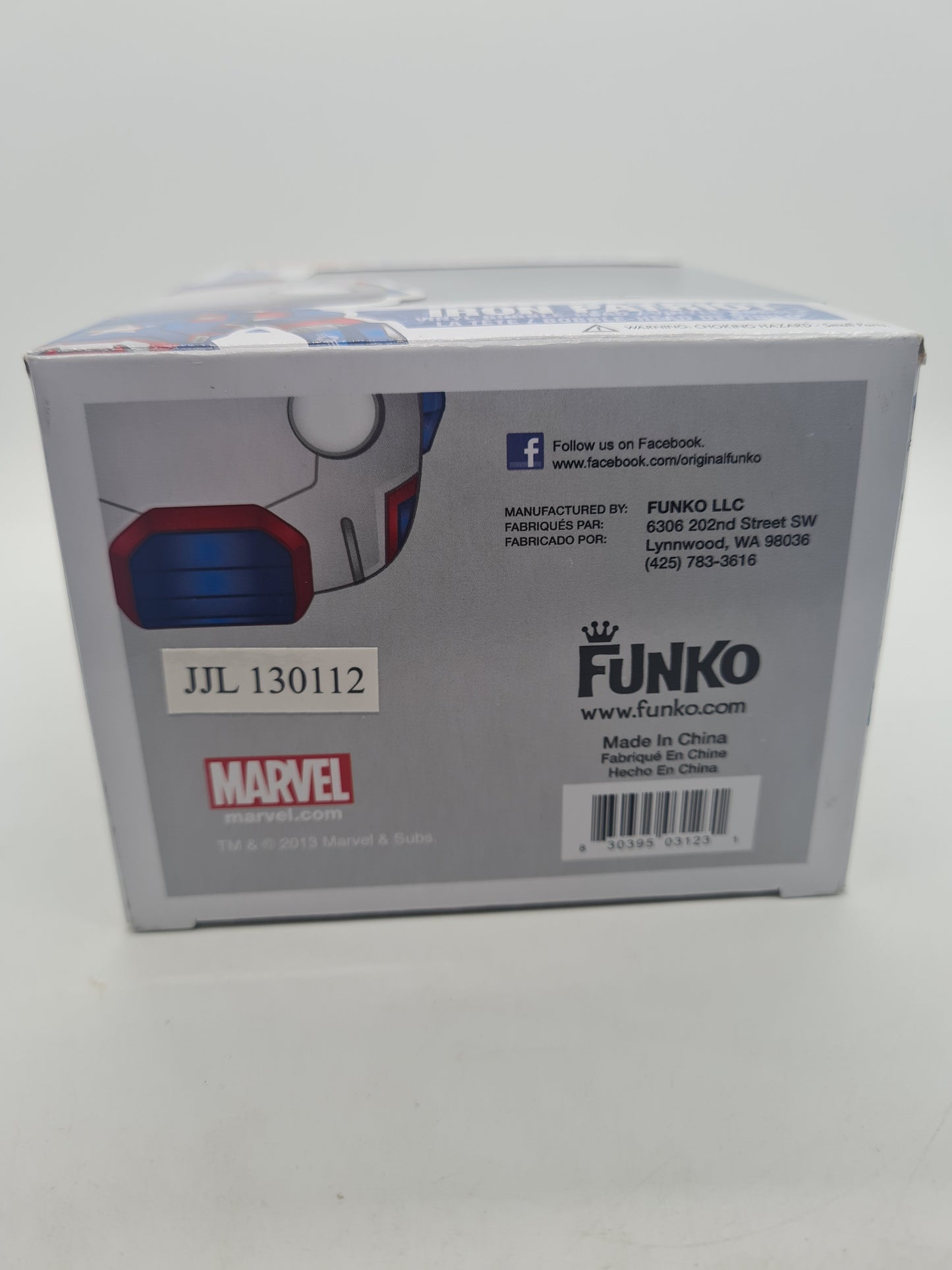 #25 Iron Patriot METALLIC Iron Man 3 Marvel Funko Pop In Stack