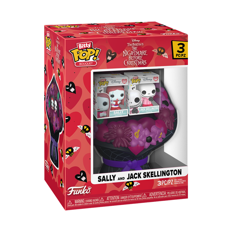 Jack and Sally NBC Nightmare Before Christmas Bitty Pop Bouquet Individual Funko