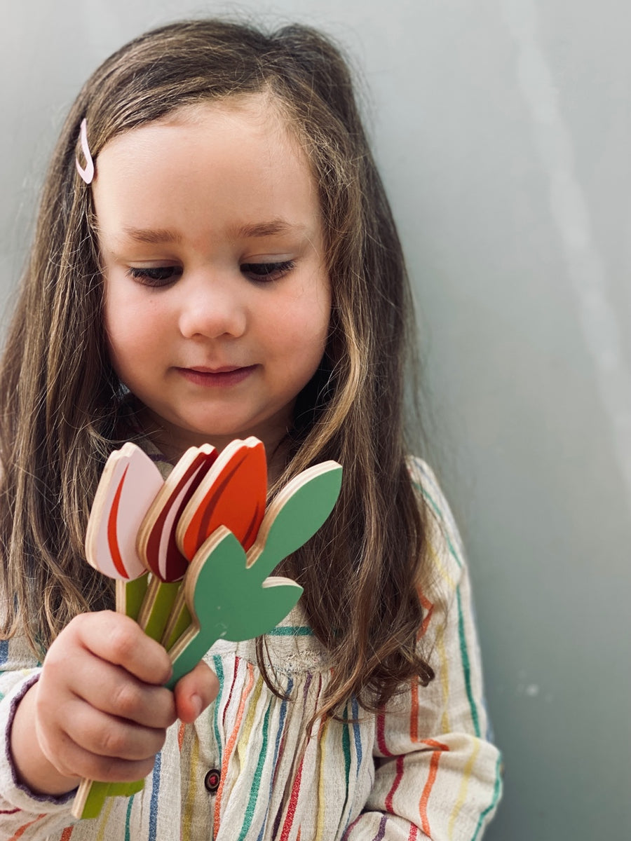 Wicker Shopping Basket Tender Leaf Toys Wooden Role Play Food