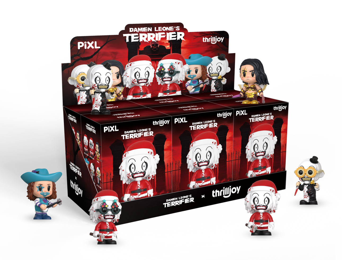 Terrifier Art the Clown Series Thrilljoy Individual Thrilljoy PIXL! Sealed Mystery Box Figure Damian Leone