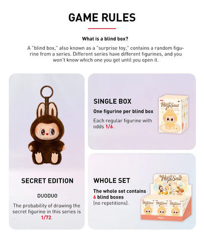 The Monsters Have A Seat Labubu Vinyl Face Plush Figure Blind Box PopMart GENUINE