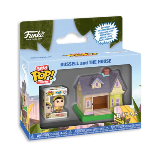 Russell with Up House Disney Bitty Pop Deluxe Town Individual Funko