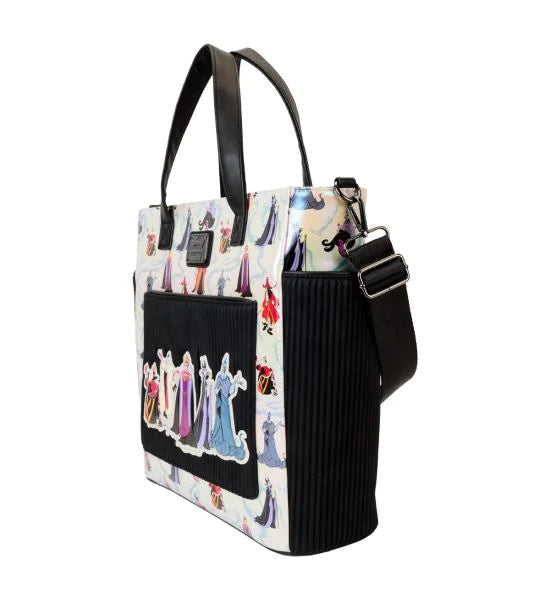 Disney Villains Iridescent Convertible Tote Backpack Disney Loungefly