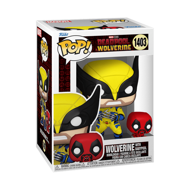 #1403 Wolverine with Babypool Deadpool vs Wolverine Marvel Funko Pop