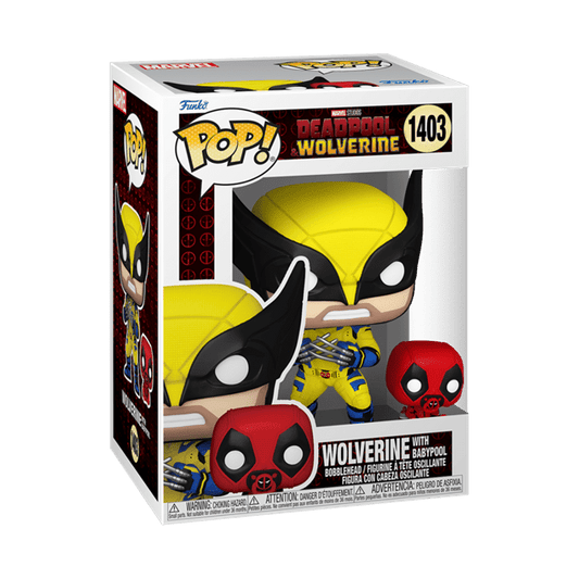 #1403 Wolverine with Babypool Deadpool vs Wolverine Marvel Funko Pop