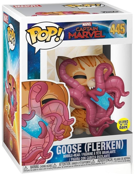 #445 Goose Flerken GLOW Captain Marvel Funko Pop