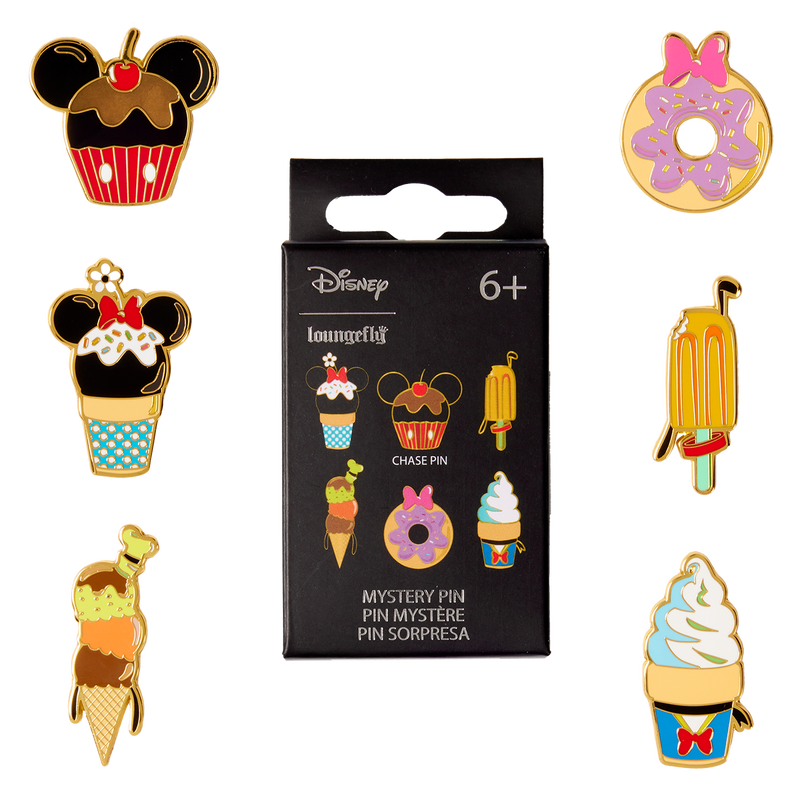Mickey Mouse and Friends Food Treats Disney Loungefly Enamel Blind Box Pin