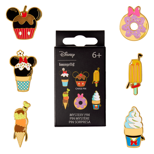 Mickey Mouse and Friends Food Treats Disney Loungefly Enamel Blind Box Pin