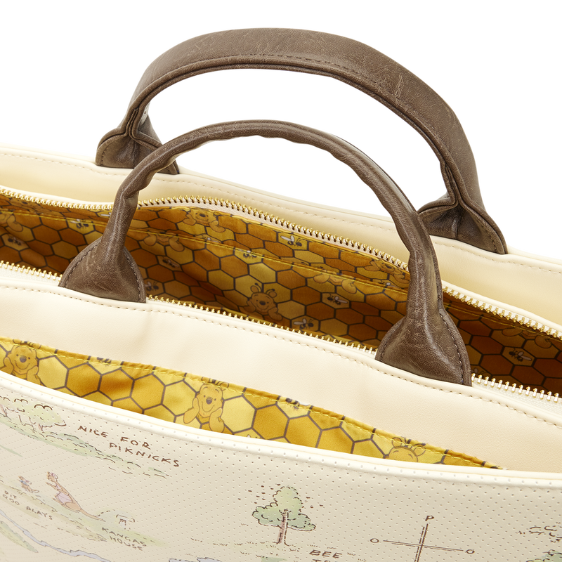 Winnie the Pooh Hundred Acre Wood Tote Pin Trader Disney Loungefly Crossbody Tote Bag